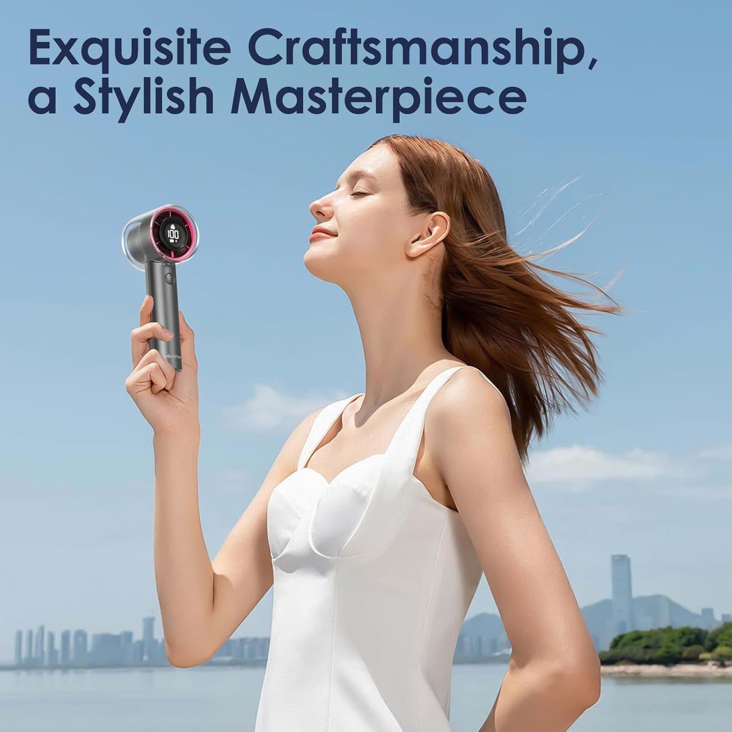 Portable Handheld Fan with Adjustable High Speed