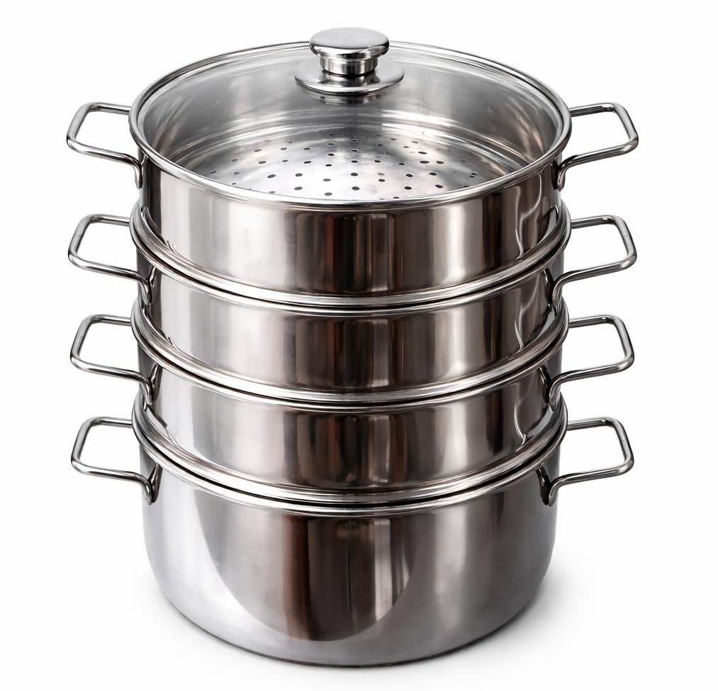 Stainless vegetable , food steamer  4 Tier Steamer