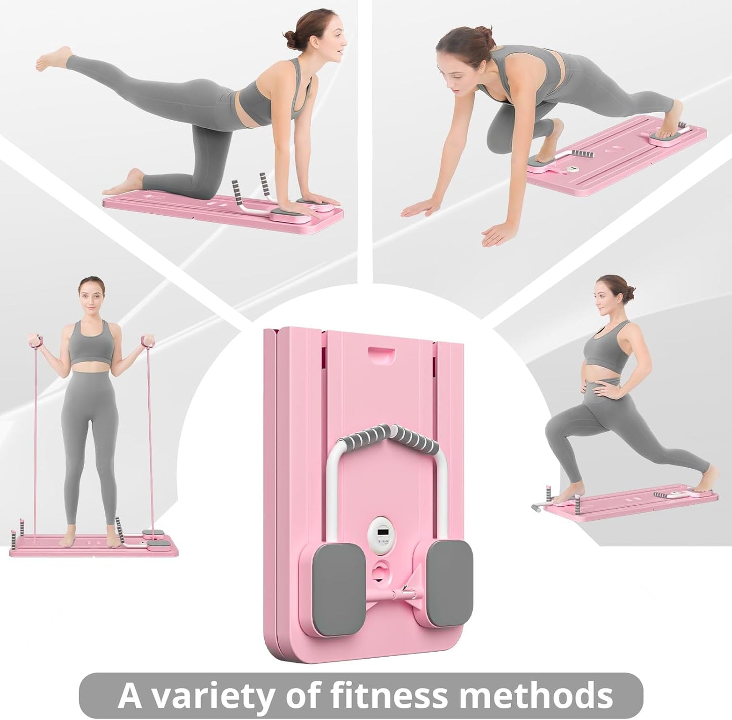 Abdominal Board,Pilates Reformer Set,Multi-Purpose Foldable Pilates