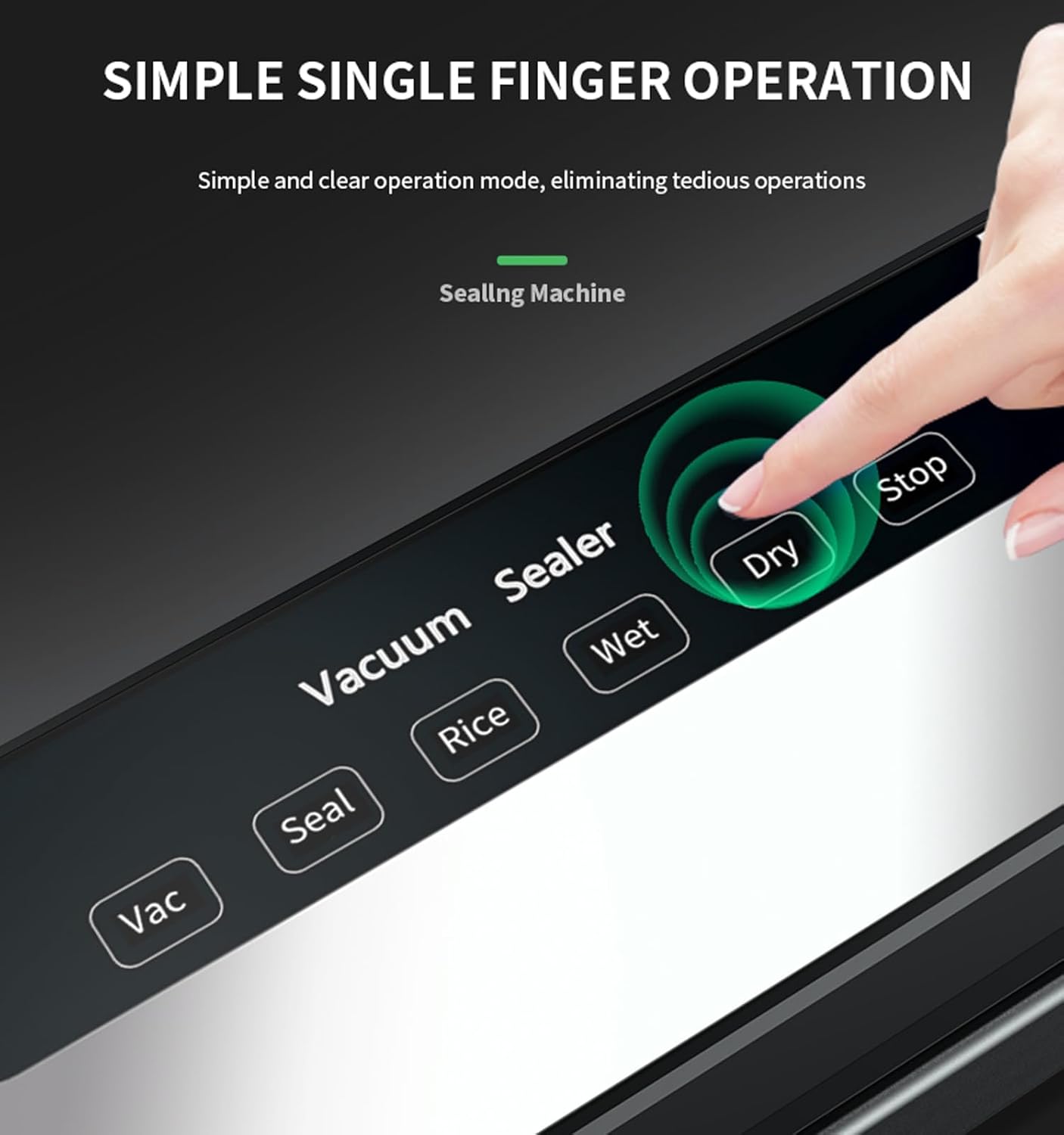 5-in-1 Food Vacuum Sealer Machine with vaccum seal bags for Dry and Moist Food