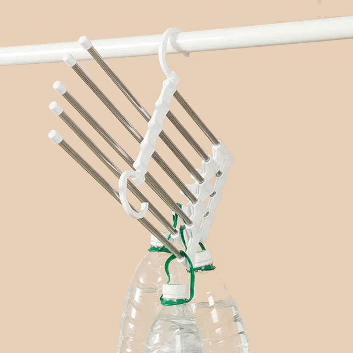 5pcs Foldable Hanger for Clothes Hanging Multi-Layer Cloth Hangers
