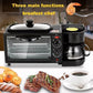 Hoffmans Home Breakfast machine maker coffee , oven , grill  multifunctional 3-In-1 Family Size Electric Breakfast Station