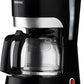 Coffee Maker, 1.5L Removable Filter Coffee Machine, | High Temperature Glass Carafe