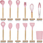 SHOPPING VIBES Your One Stop Shop 12PCS Kitchen Utensil Set Silicone Cooking Utensils Kit