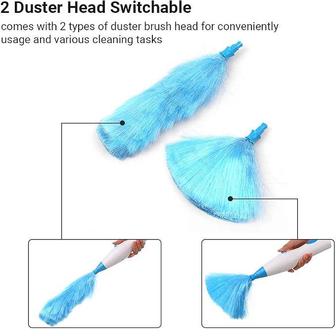 Hurricane Handheld Battery Operated Electric Spin Duster Duster