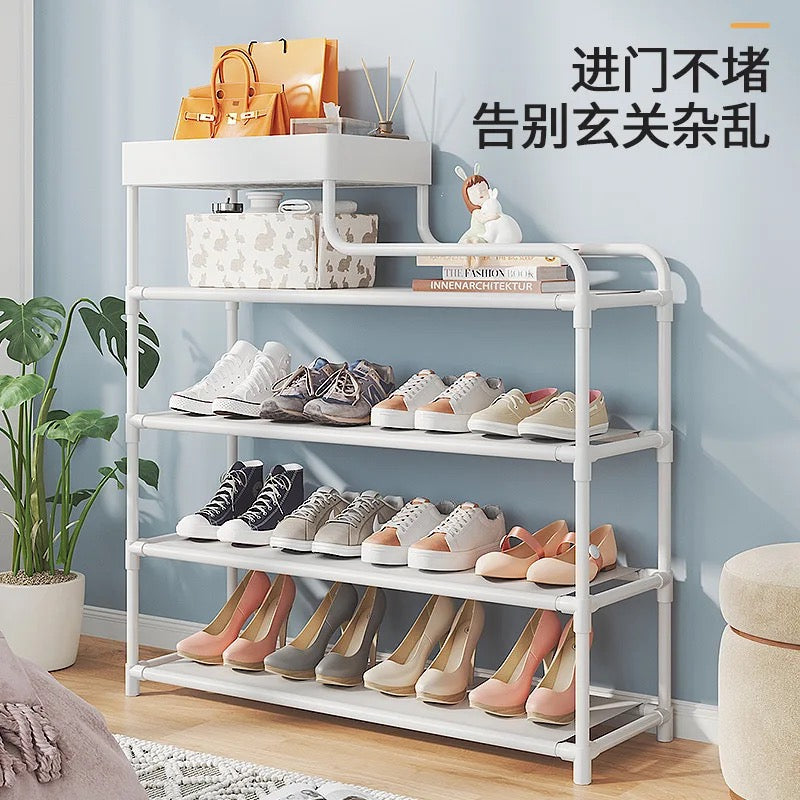 Wholesale 5layer 80cm metal multifunction shoe storage rack black