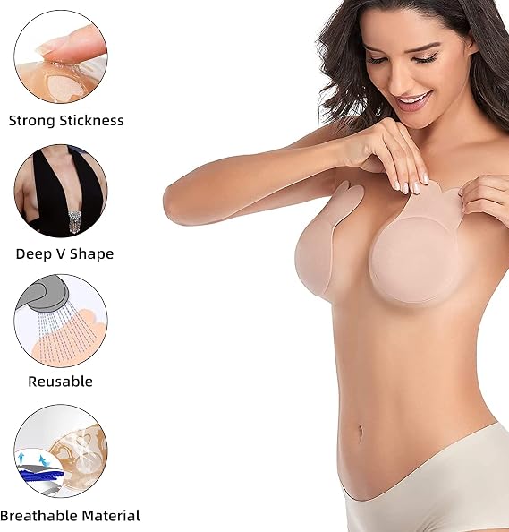 Breast Lift Pasties Nipple Covers Silicone Sticky