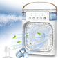 Portable Air Conditioner, Cooling Fan (20cm x 9cm x 26cm) with Ice Tray and 5 Mist, 7 Night Light, 8H Timer