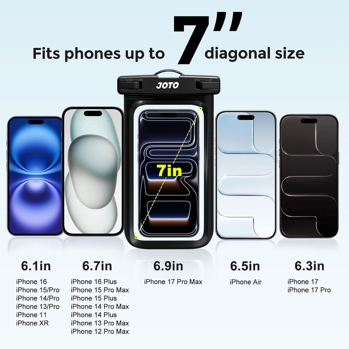 Universal Waterproof Phone Pouch Cellphone Dry Bag Case