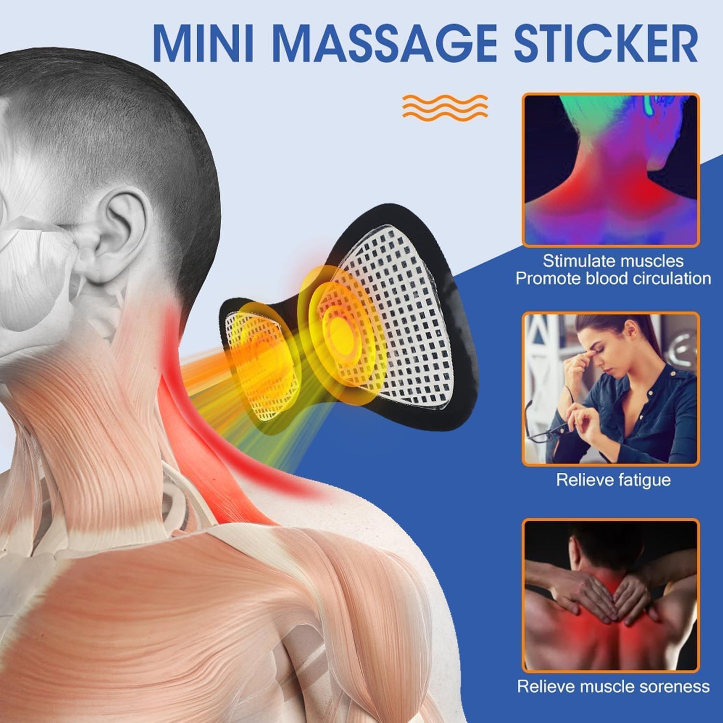2 Sets Mini Massager , Portable Electric Body