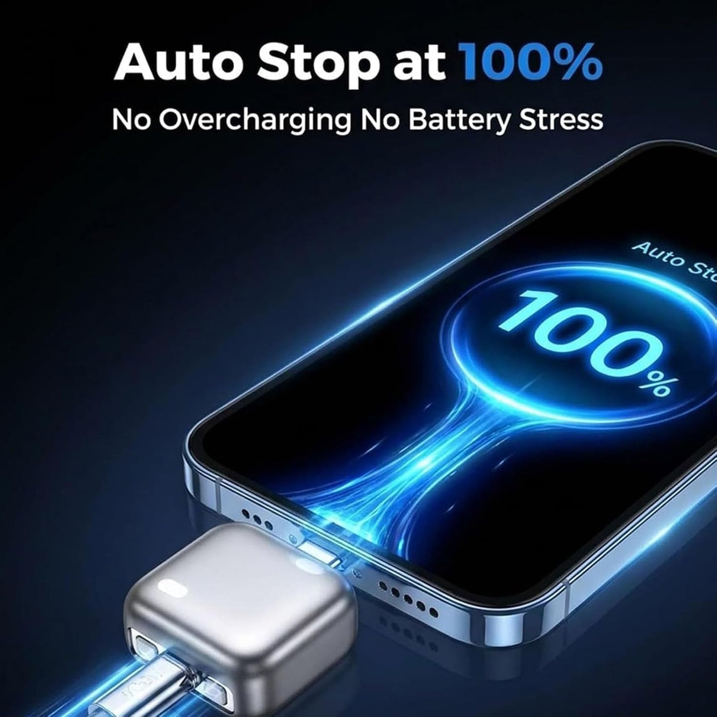 Smart Auto Stop Charging Adapter, Auto Disconnect Charger