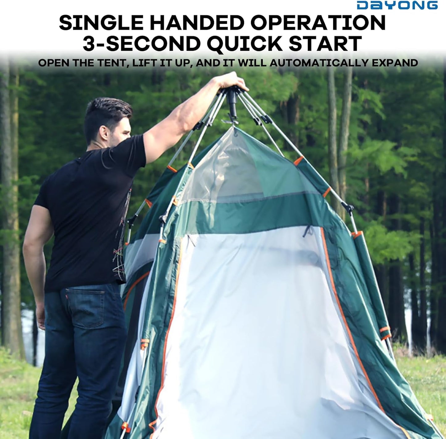 Outdoor Automatic  Camping Tent 4-6 people + shade