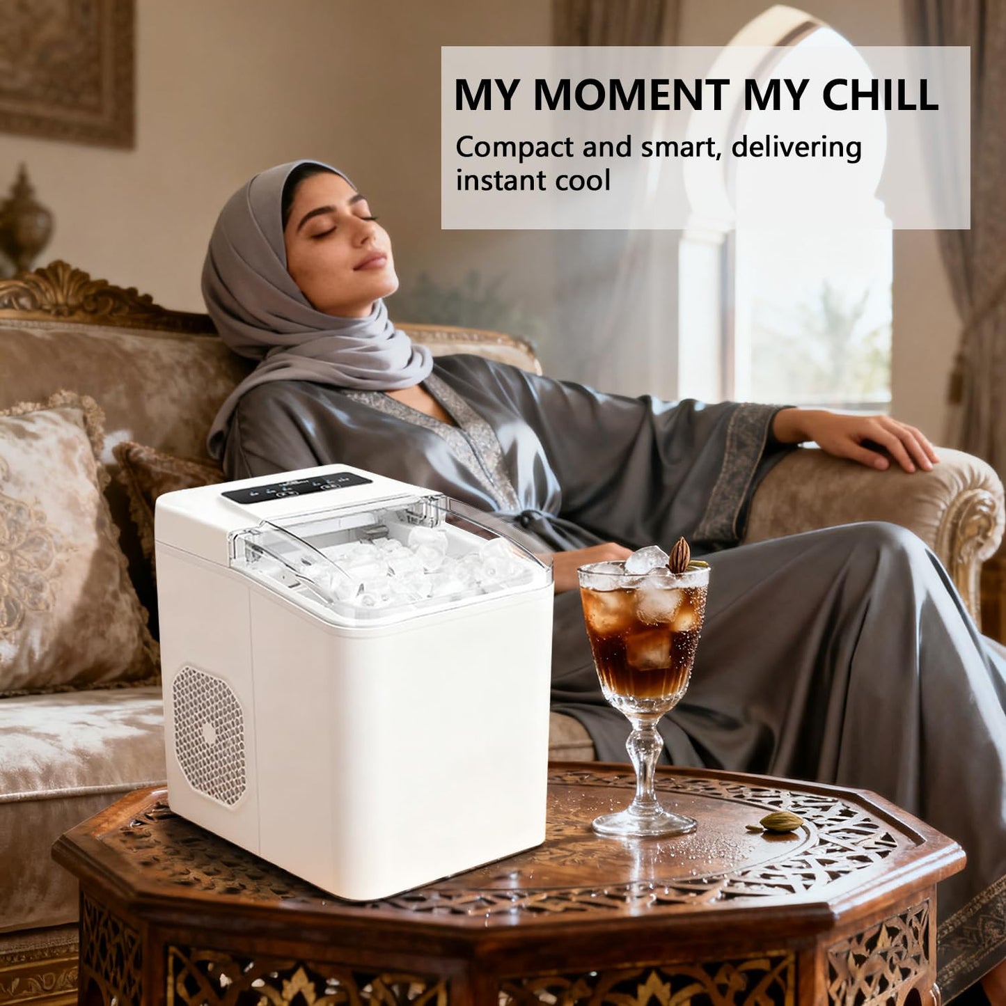 Automatic Fast ice making machine (8mins)  Portable and compact