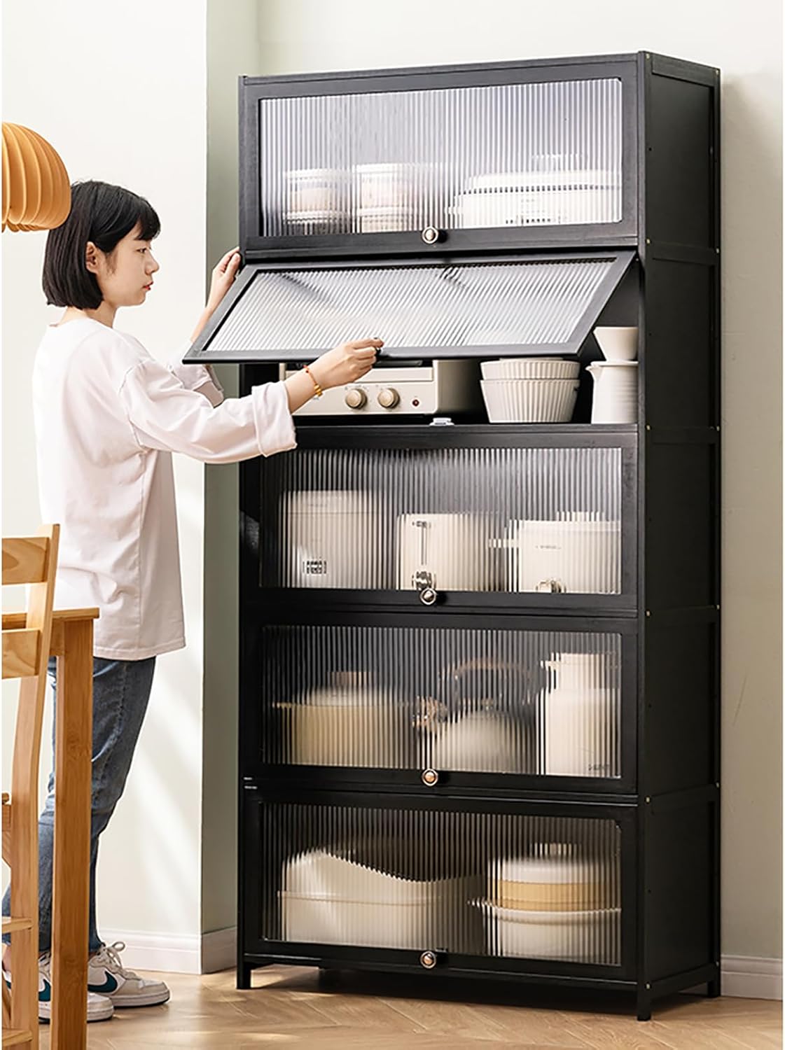 Kitchen Cabinet, Sideboard, Tall Cabinet Kitchen Buffet, Display Cabinet Kitchen