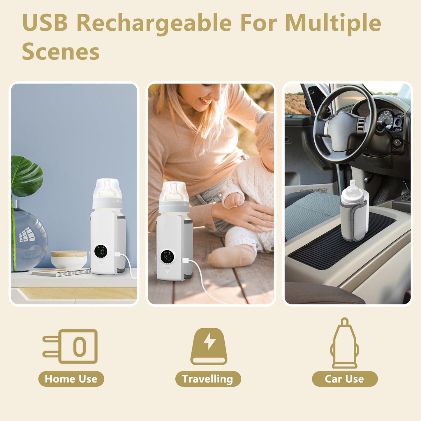 Rechargeable Baby bottle Warmer /Electric