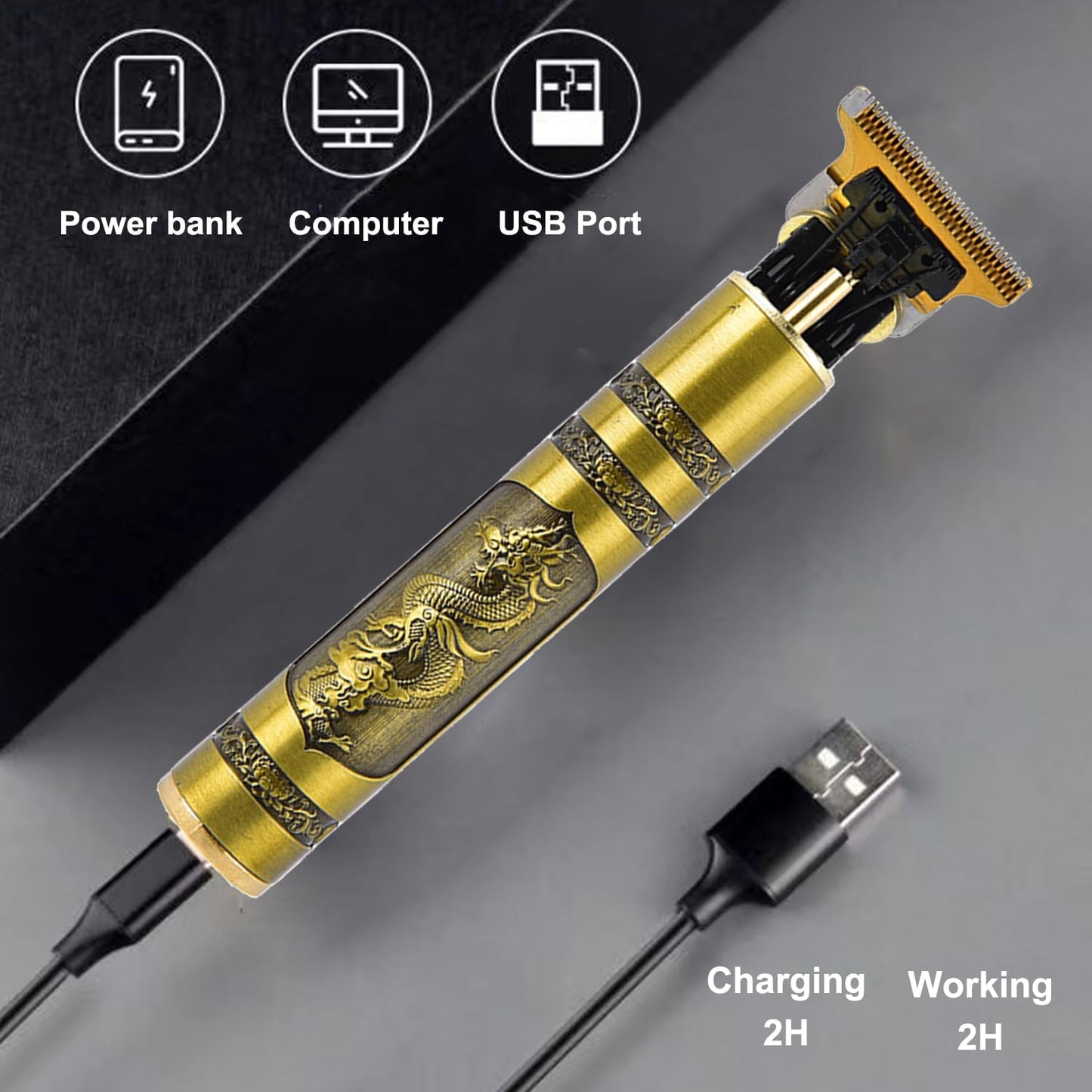 Professional Hair Cutter For Men and Rechargeable  Shaver , Hair Trimmer Machine black color