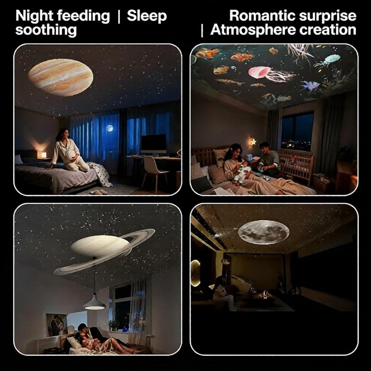 Hd Smart Dynamic 5D Holographic Night Light Projector