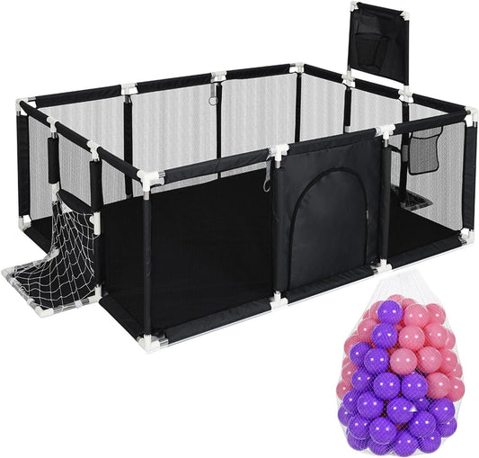 Kids playpen game fence for 1-5years with play balls