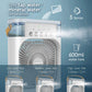 Portable Air Conditioner, Cooling Fan (20cm x 9cm x 26cm) with Ice Tray and 5 Mist, 7 Night Light, 8H Timer