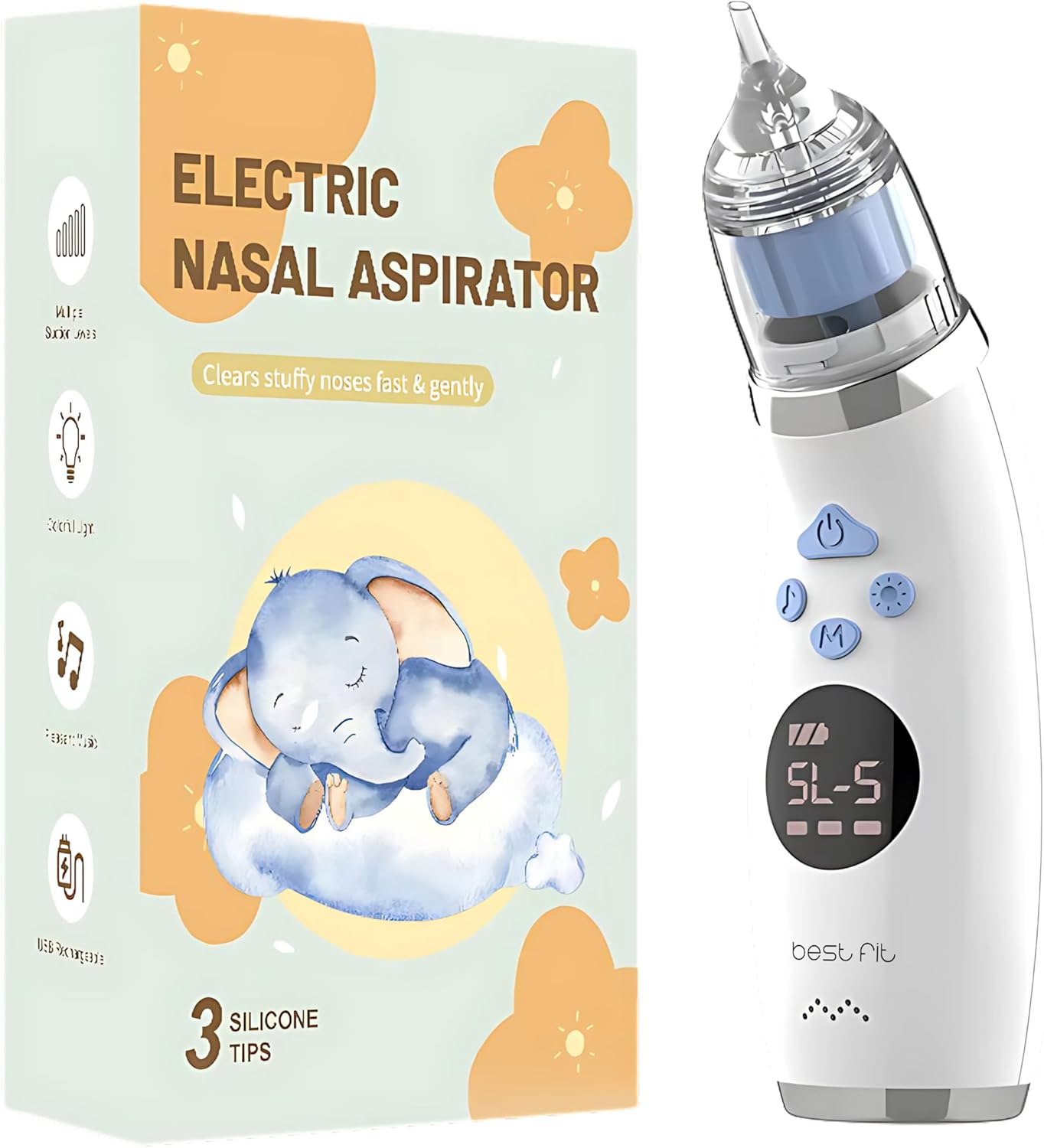Electric Baby Care nosal aspirator Device, Rechargeable