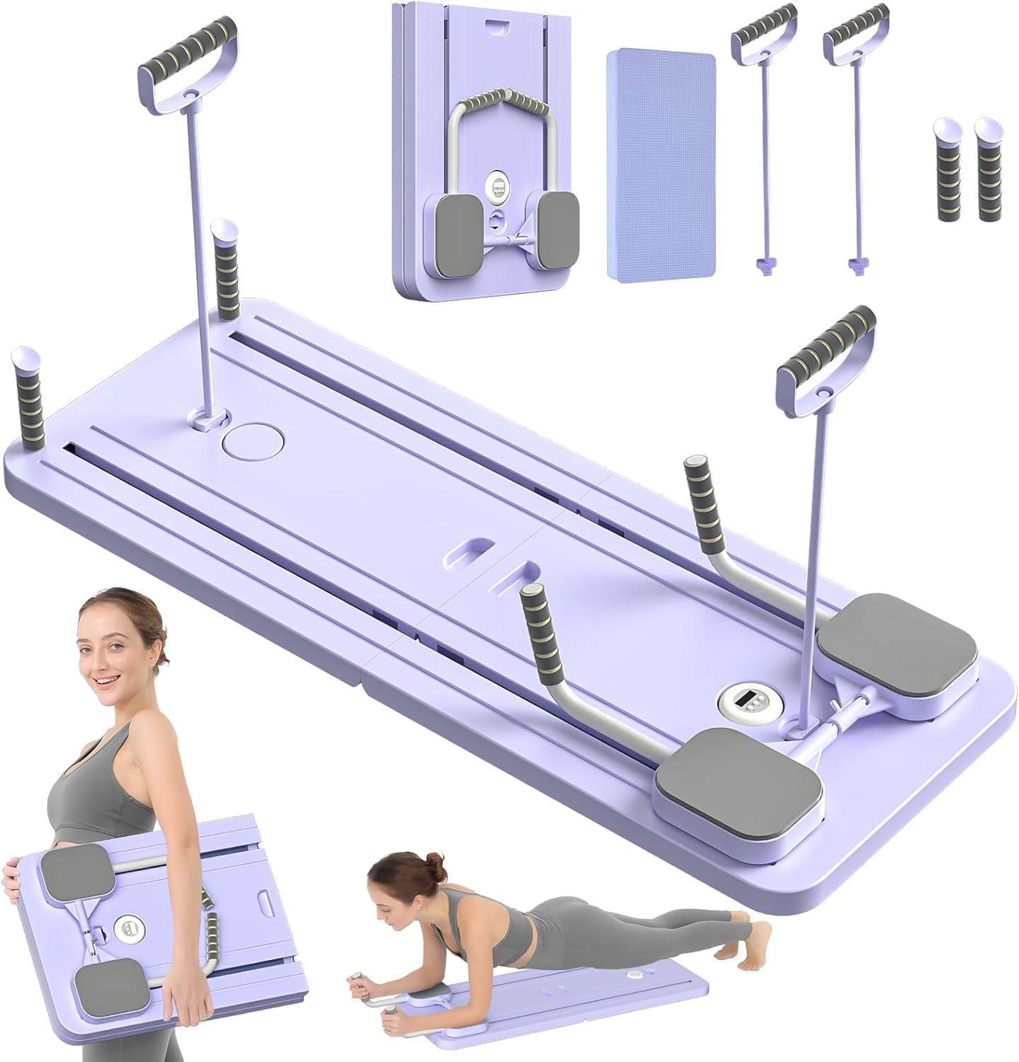 Abdominal Board,Pilates Reformer Set,Multi-Purpose Foldable Pilates