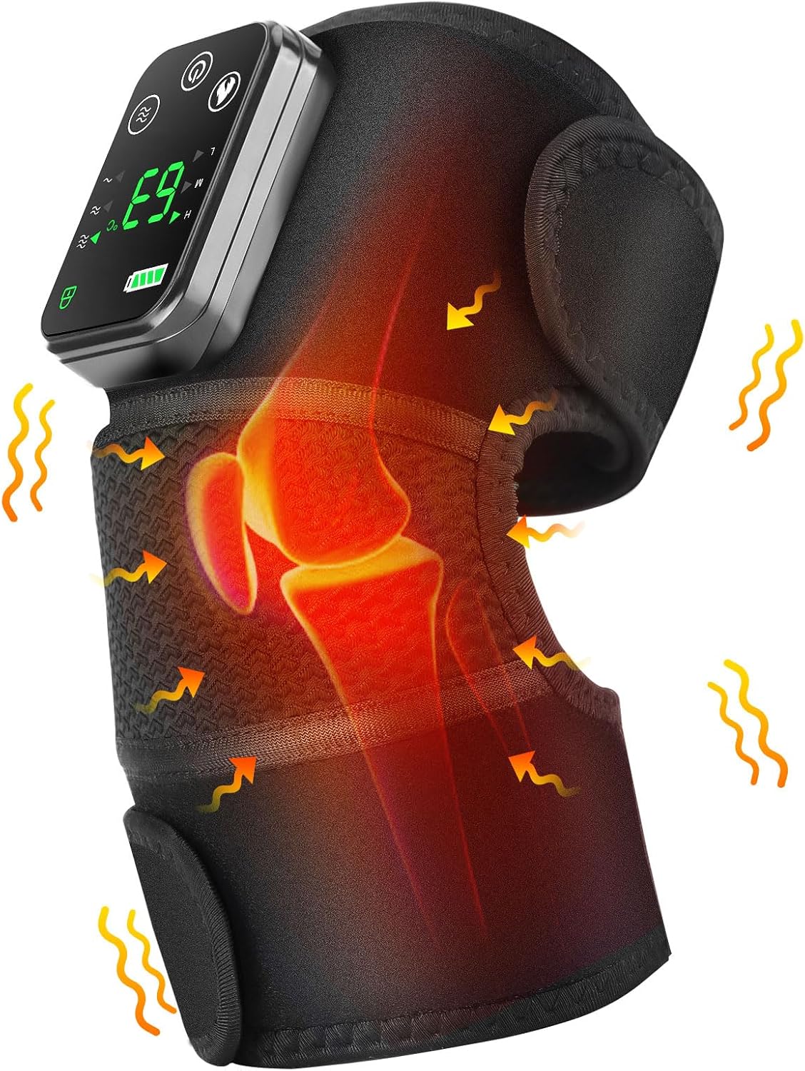 Knee Massager Joint Pain Relief 3-in-1 Cordless Knee Heat Pads