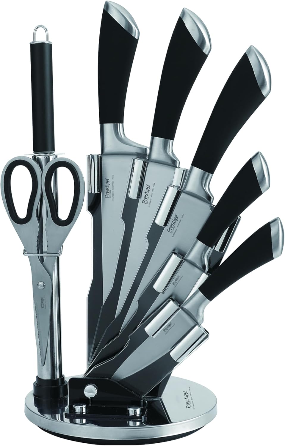 Kitchen Knife Set with Acrylic Knife Stand | Premium Kitchen Set