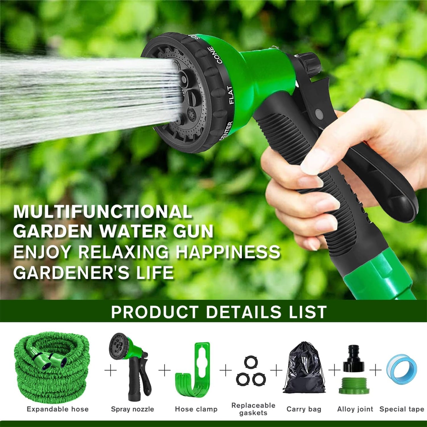 Expandable Garden Hose Pipe 50M (Durable)