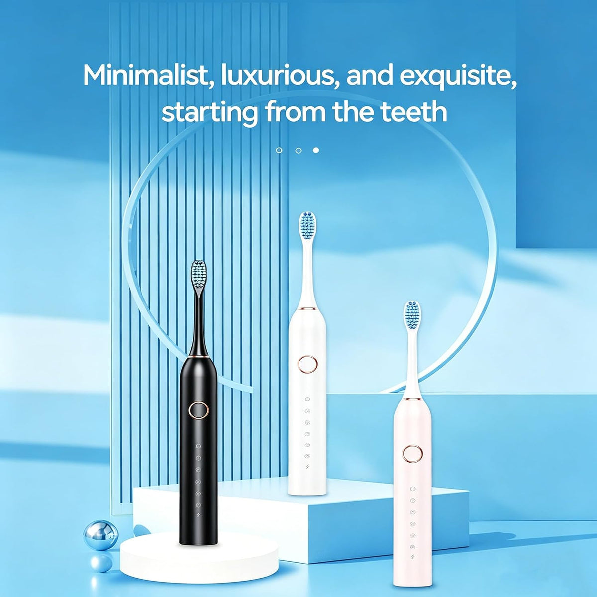 Electric Toothbrush for Adults /kids 6 Modes, 4 Brush Heads