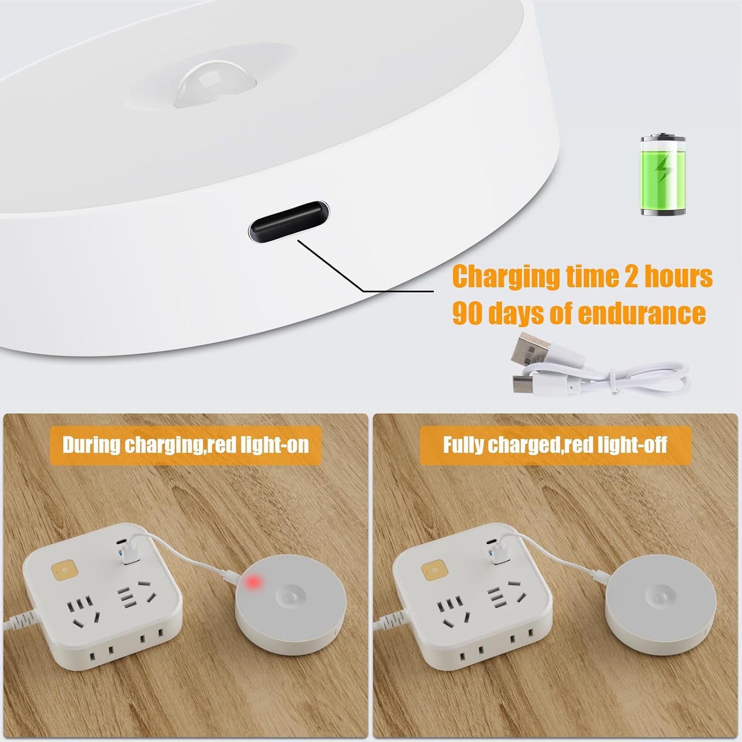 Led Wireless Night Light Motion Sensor Cabinet Light Human Body