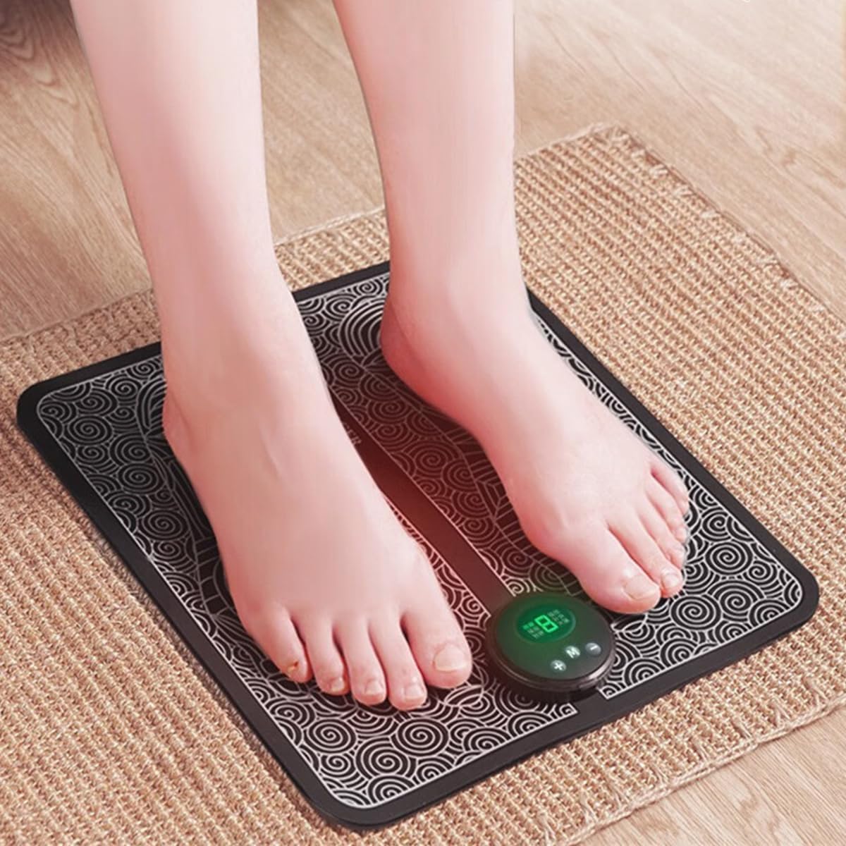 Intelligent Health Foot Massager, EMS Pulse Massage Foot Pad, Micro Current Foot massage