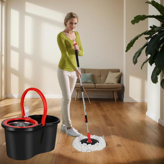Rotating Spin floor Mop and Bucket with Wringer Kit,360°