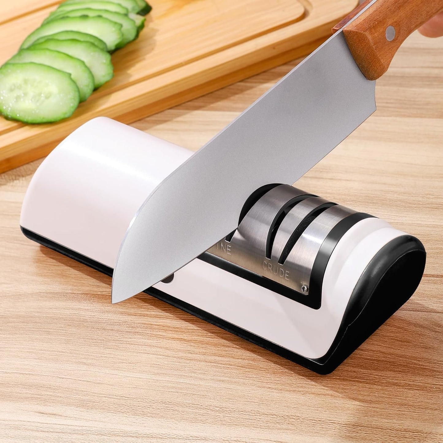 Electric Knife Sharpener, Knife Sharpener Professional 2-Stage Black