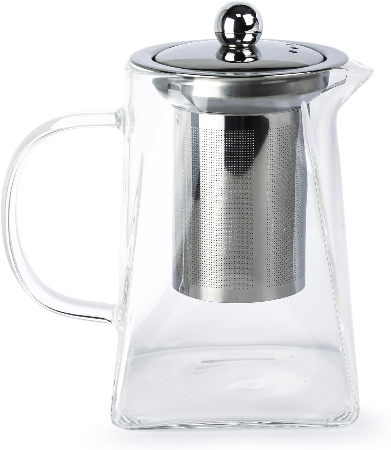 Glass Herbal Tea Pot with Stainless Steel Filter 750mls / 1000mls