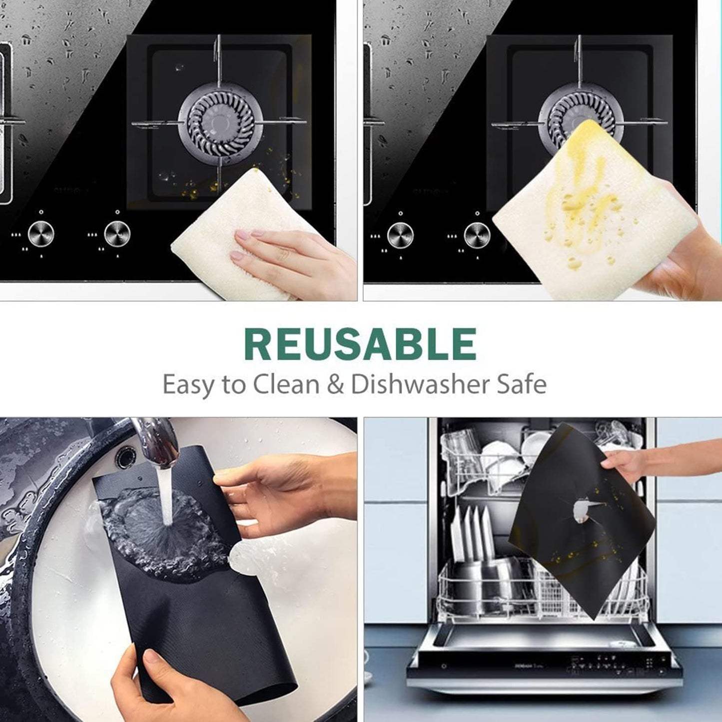 4pcs Stove Burner Covers, Gas Covers