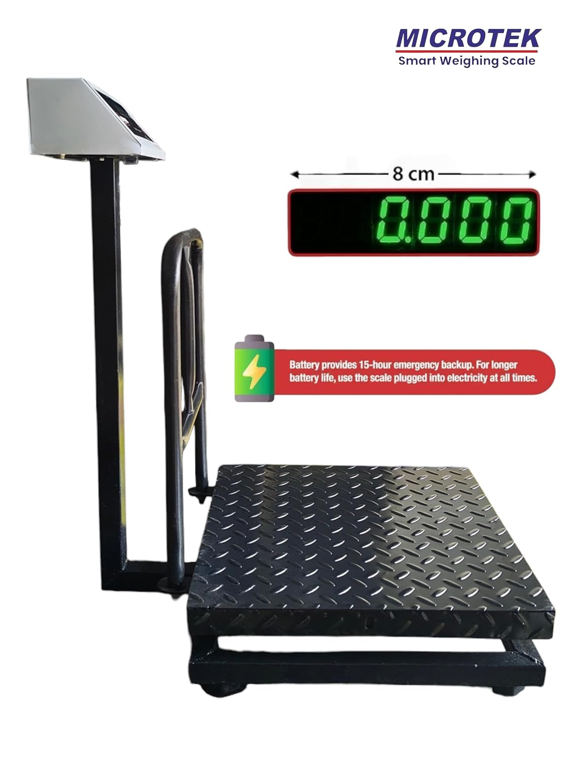 Smart Electronic Weighing Scale, 300kg Capacity, 20gm Accuracy