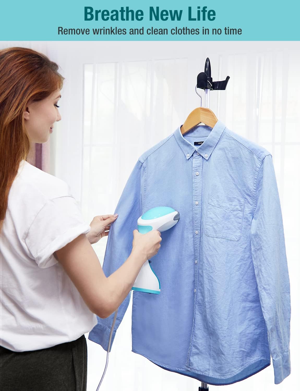 Handheld Garment Steamer with Removable Water Tank