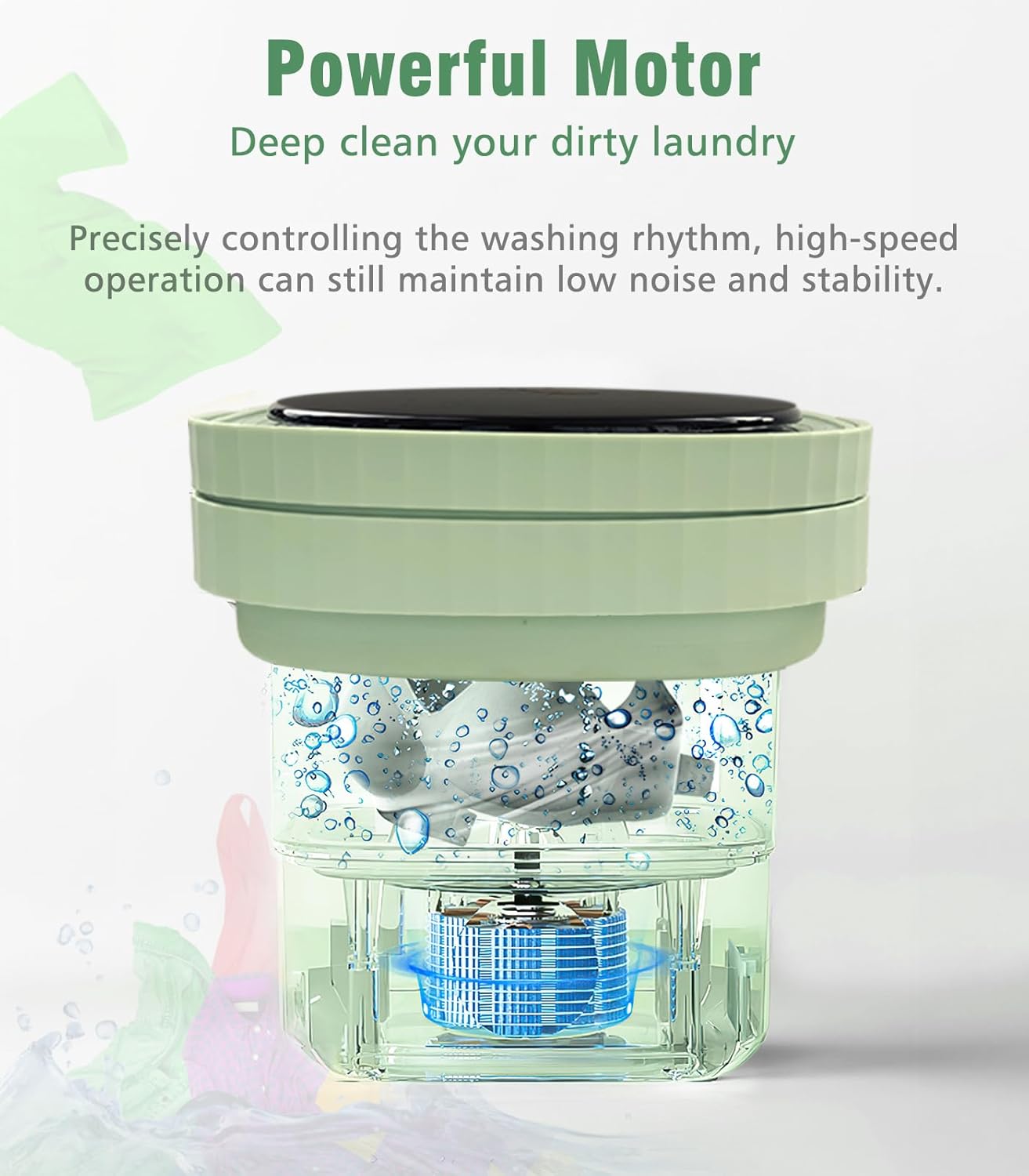 Portable Washing Machine, Washer Dryer, 6.5L High Capacity with Dehydration Function