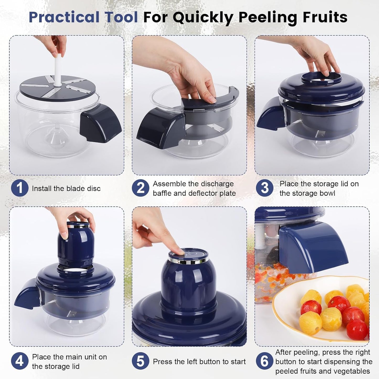 Automatic Grape ,potato ,small fruits Peeler Machine