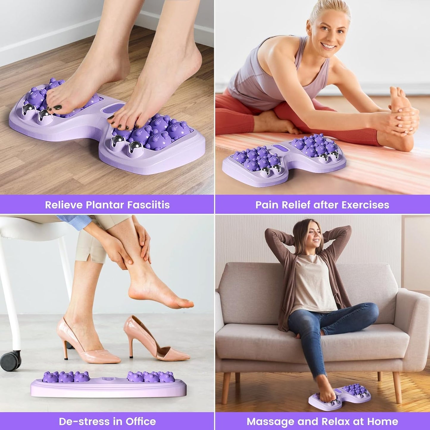 Double Roller feet Massager, Relieve Pain