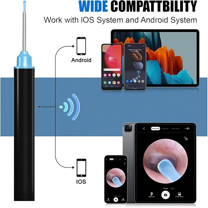 Earwax Remover Tool with 7 Pcs Set IOS/Android
