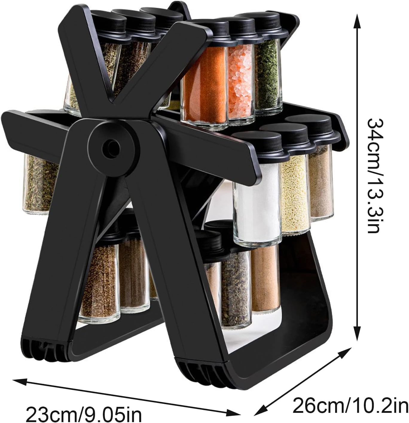 Ferris Wheel Spice Rack 18 spice carousel jars