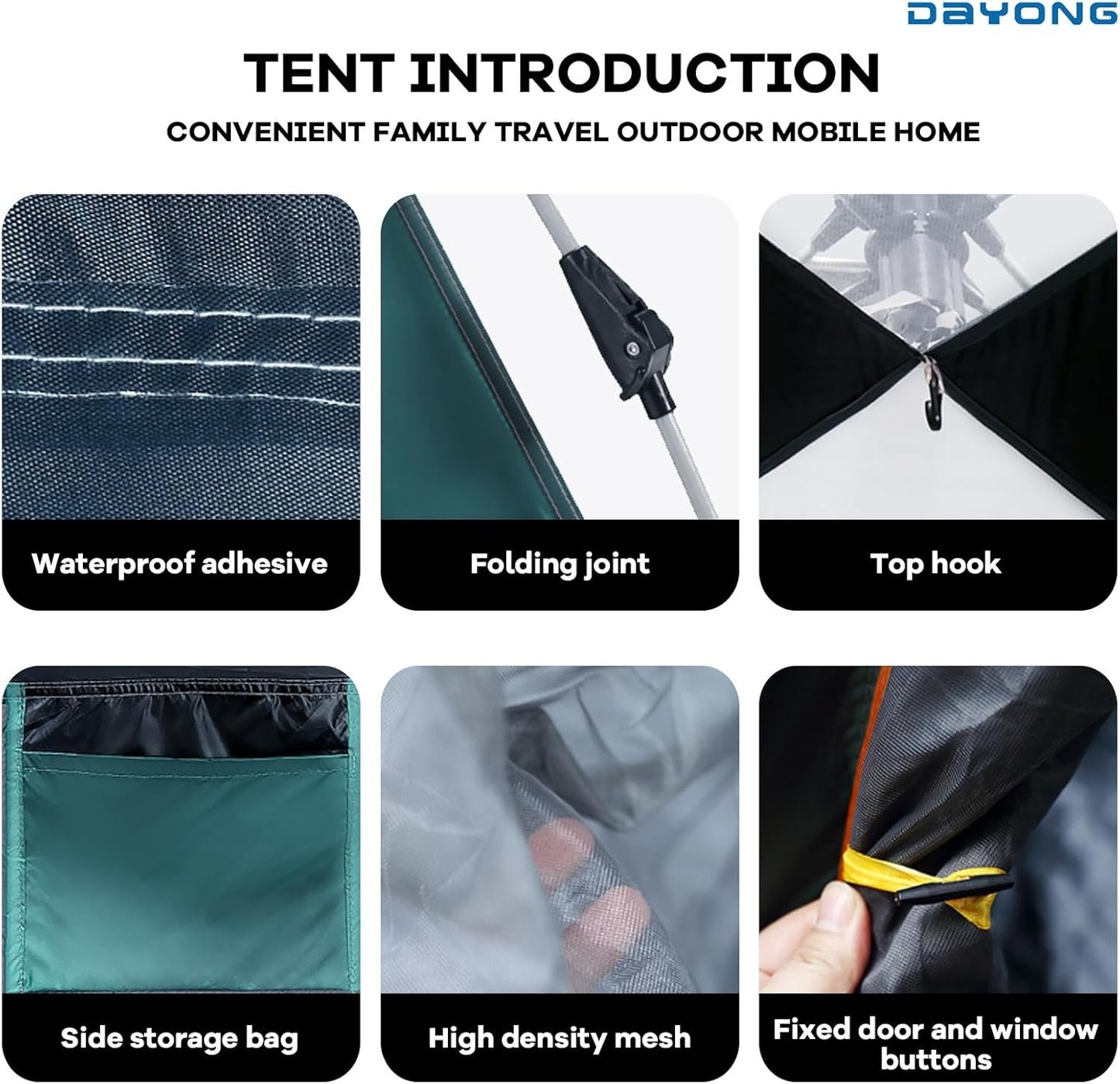 Outdoor Automatic  Camping Tent 4-6 people + shade