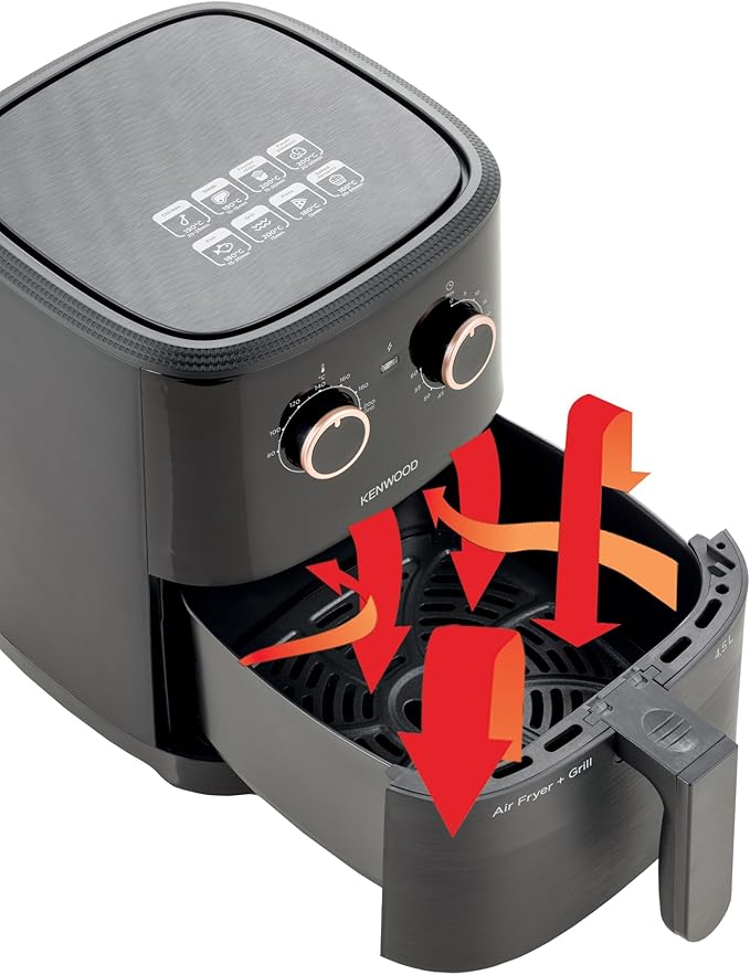 Kenwood 7.5L Airfryer – Black | Healthy, Fast & Family-Size Cooking 🍟🔥