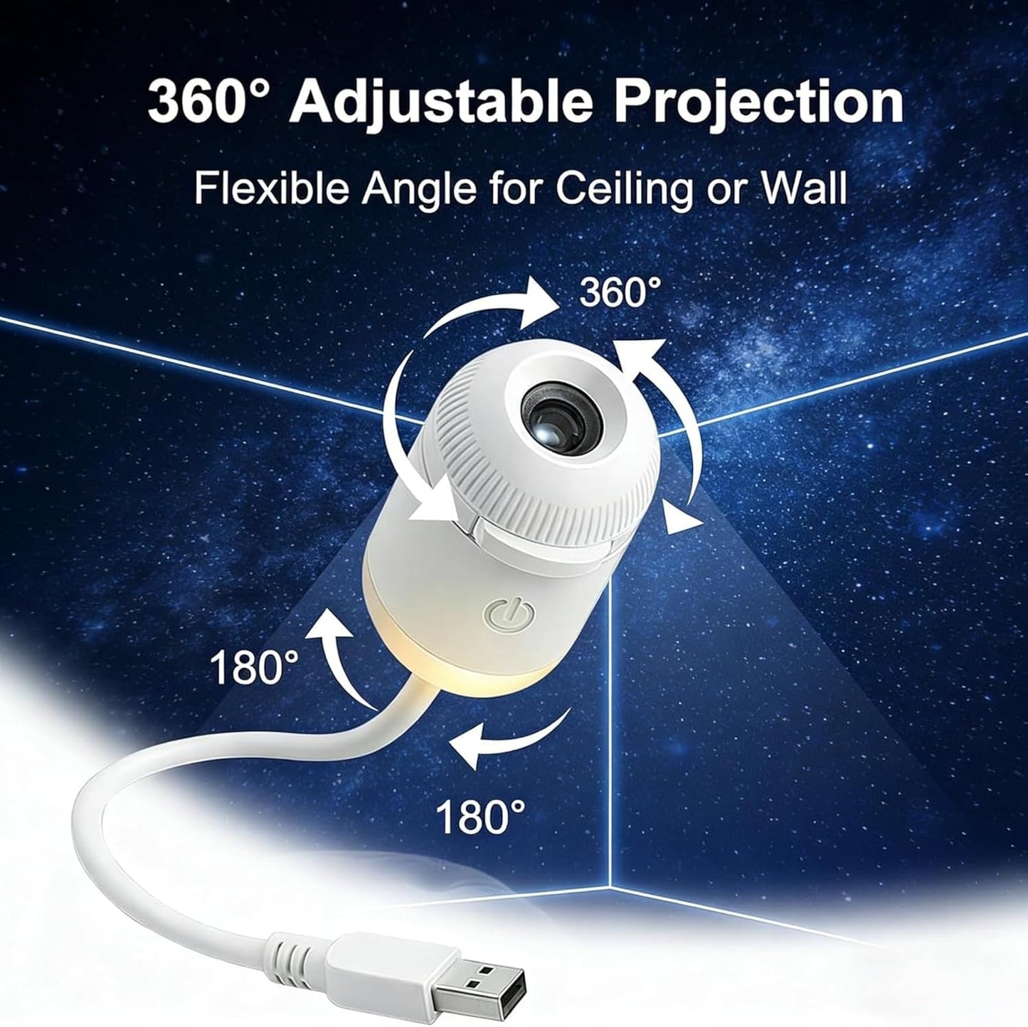 Hd Smart Dynamic 5D Holographic Night Light Projector