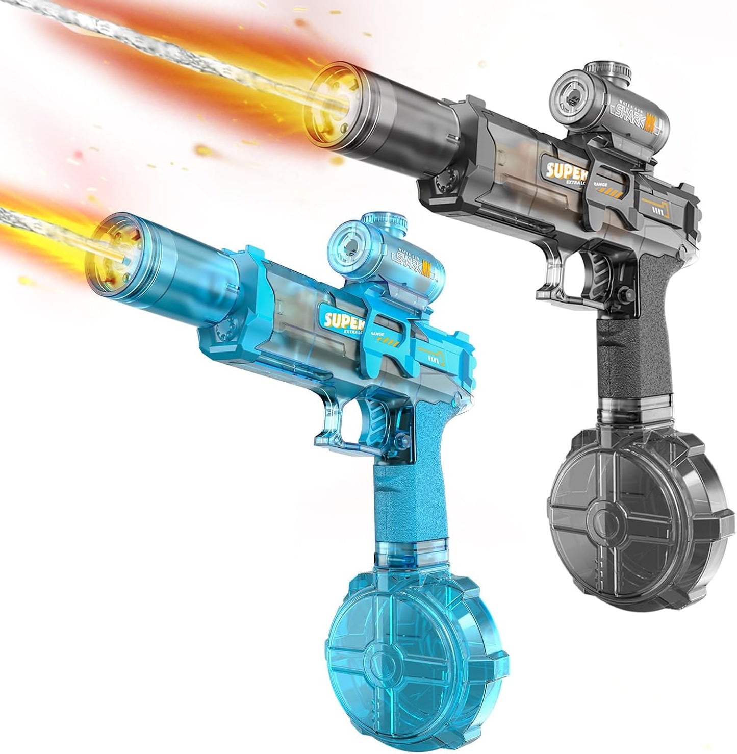 Electric Water Gun  Pistols Long Range with flashing light