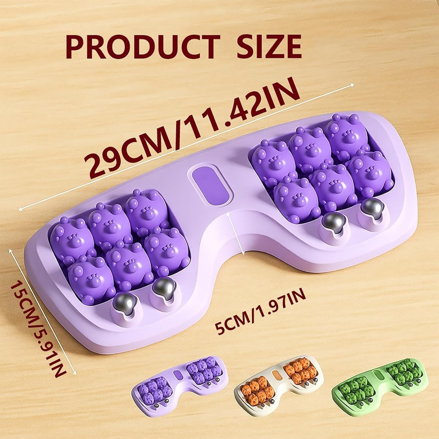 Double Roller feet Massager, Relieve Pain