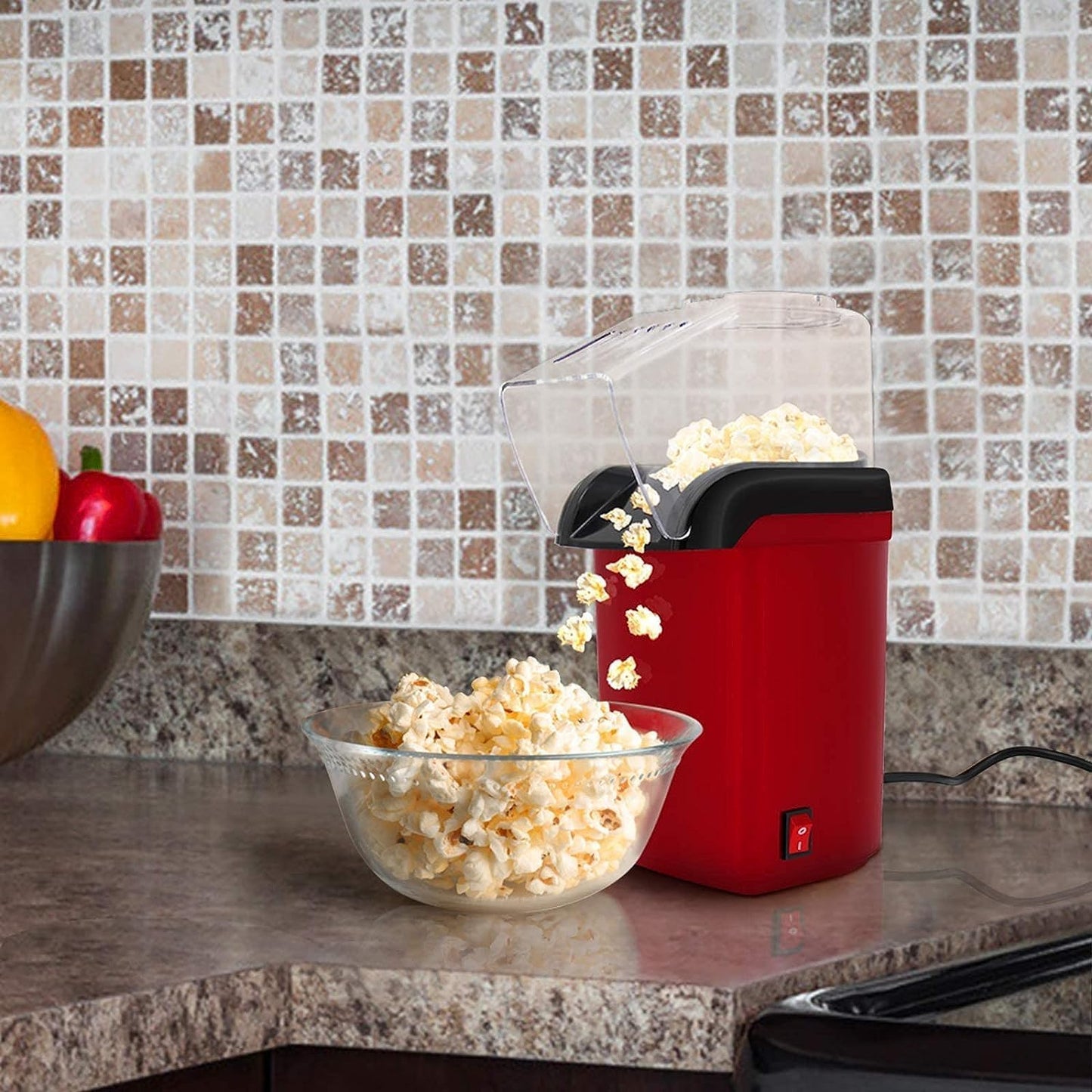 Hot Air Popcorn Popper no Oil , Healthy and Delicious Popcorn in just Minutes