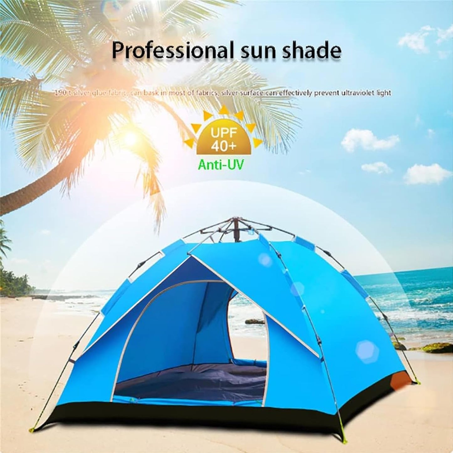 Lightweight Camping Tent 4-6 Person color varies, Great for Outdoor Camping Hiking