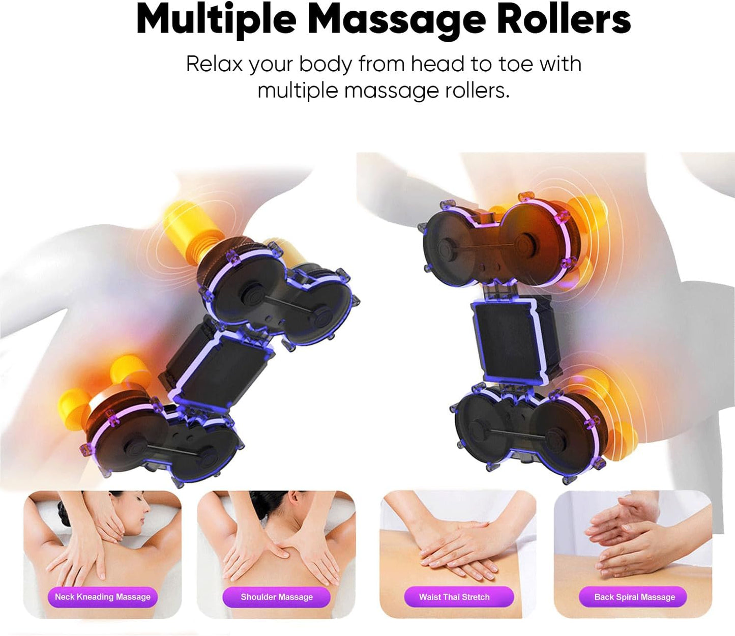 Full Body Massage Chair Recliner with 6 Auto Programs